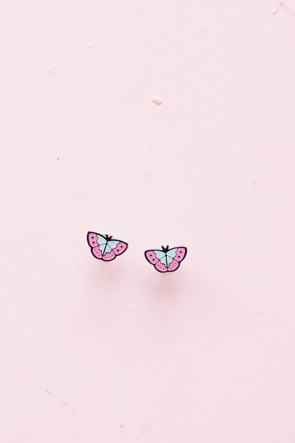 Silver Butterfly Stud Earrings