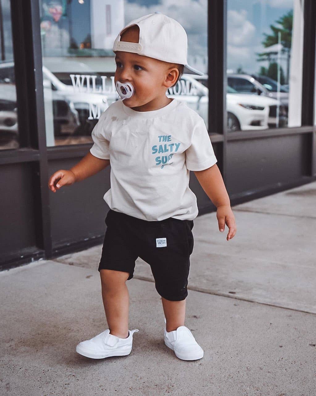 Salty Surf Shop graphic tee