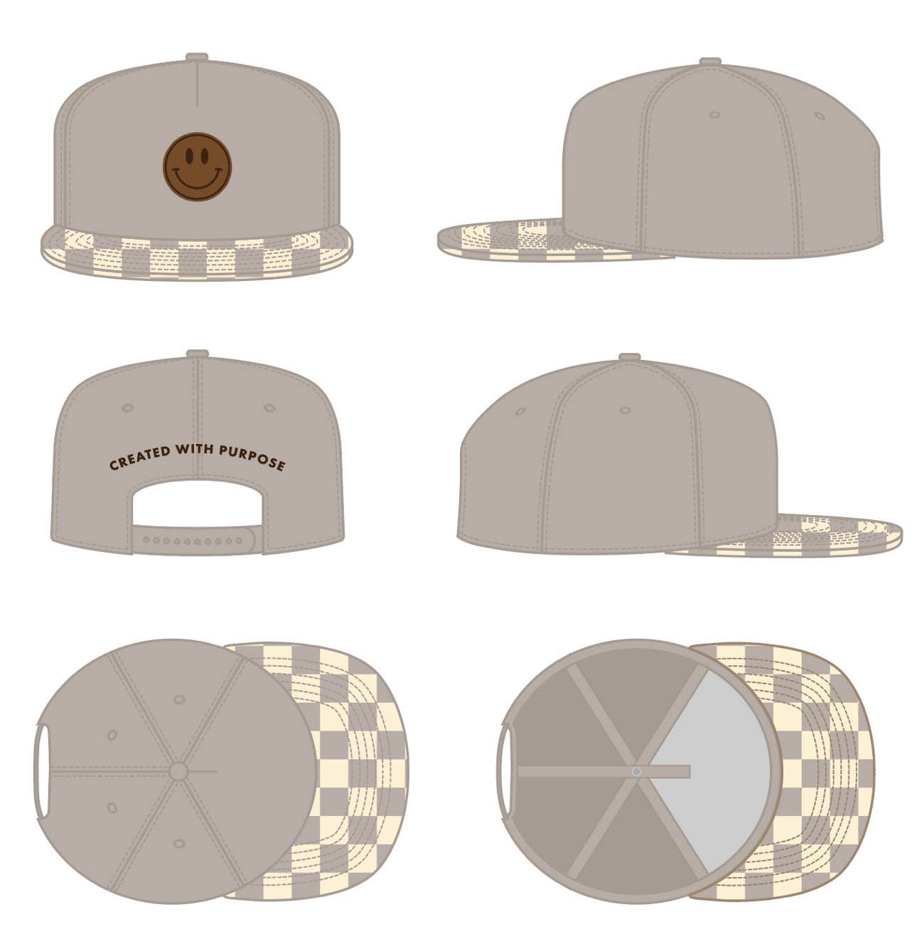 Created With Purpose™ Snapback - Stone