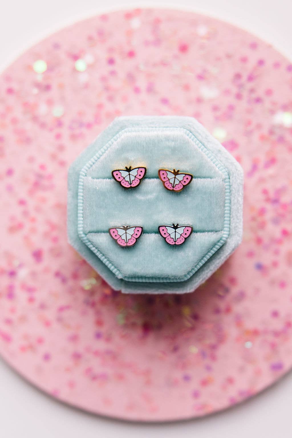 Silver Butterfly Stud Earrings