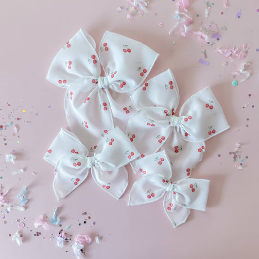 Cherries, crepe Bow