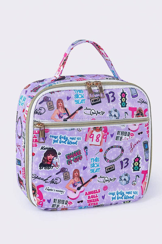 Kids Girls Music Tour Lunch Box bag